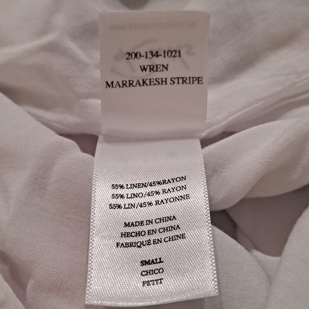 Rails Wren Striped Linen Blend Tunic Dress Size Small EUC Marrakesh Stri… - Picture 11 of 16